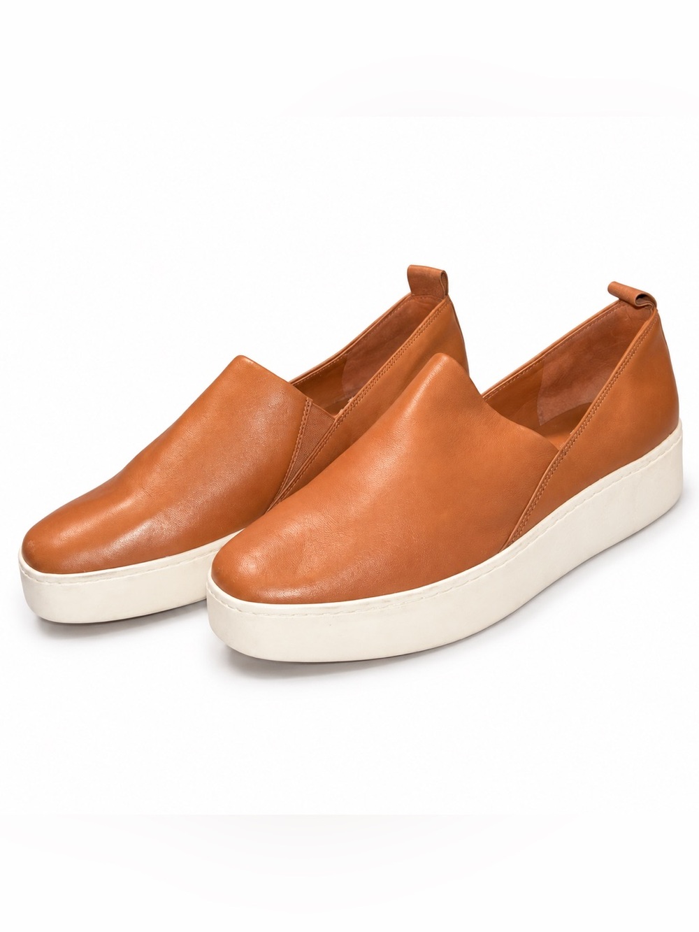 Vince Cognac Slip-On Platform Sneakers – Women’s Size 11